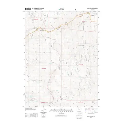 2013 Map of Radial Mountain, 2013 Print