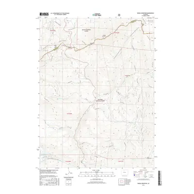 2016 Map of Radial Mountain, 2016 Print
