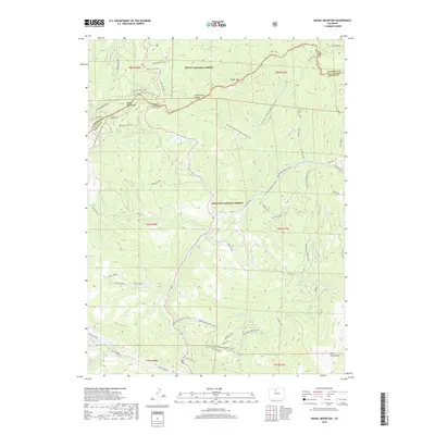 2019 Map of Radial Mountain, 2019 Print