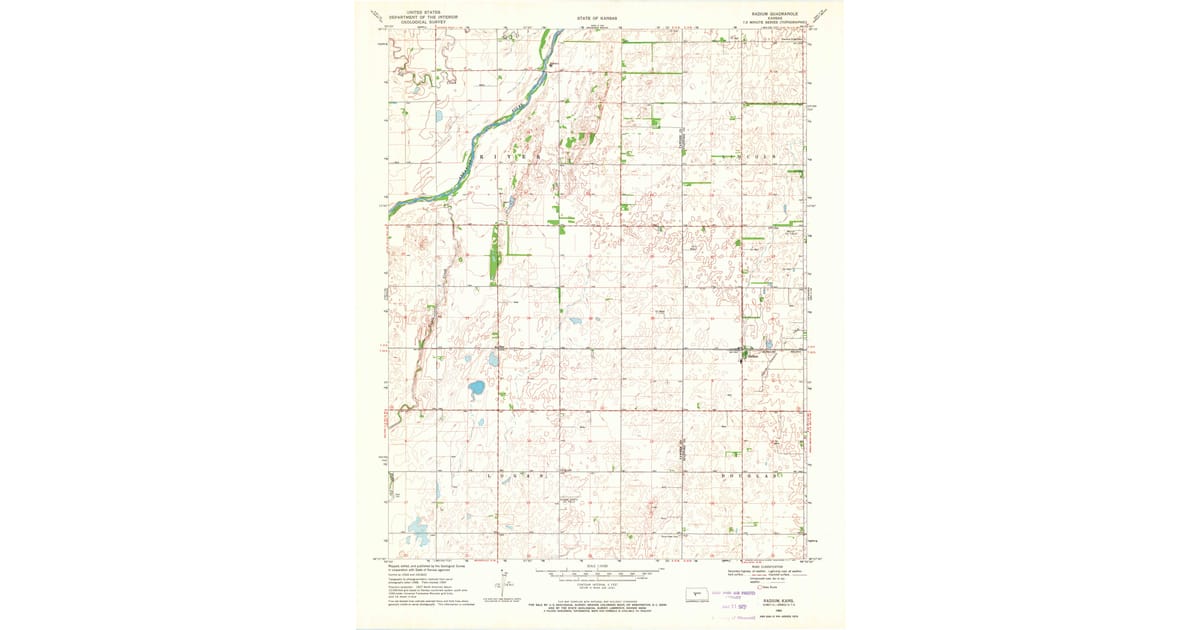 1969 Map of Radium, KS — High-Res | Pastmaps