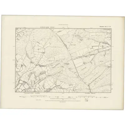 1887 Map of Radnorshire IV.SE, 1888 Print