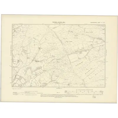 1901 Map of Radnorshire IV.SE, 1904 Print