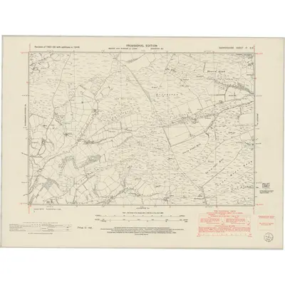 1948 Map of Radnorshire IV.SE, 1953 Print