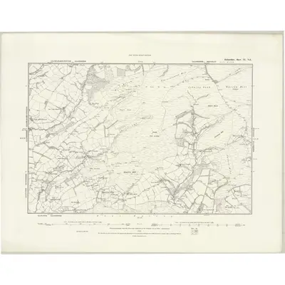 1887 Map of Radnorshire IX.NE, 1888 Print