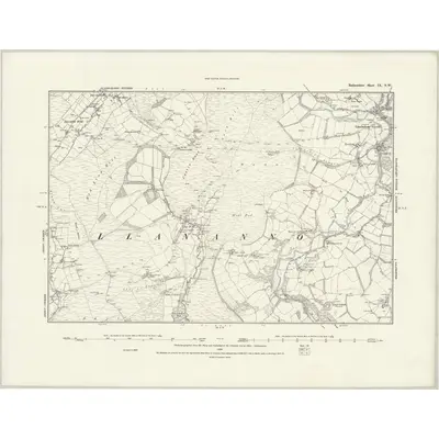 1888 Map of Radnorshire IX.NW
