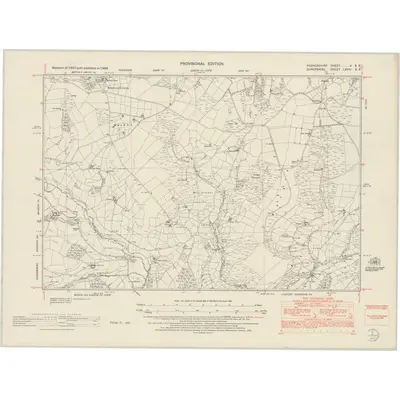 1948 Map of Radnorshire V.SE, 1953 Print