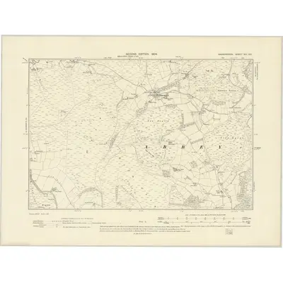 1902 Map of Radnorshire VIII.SE, 1904 Print