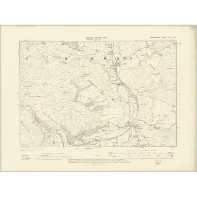 1902 Map of Radnorshire VIII.SW, 1904 Print