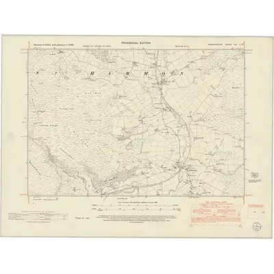 1948 Map of Radnorshire VIII.SW, 1953 Print