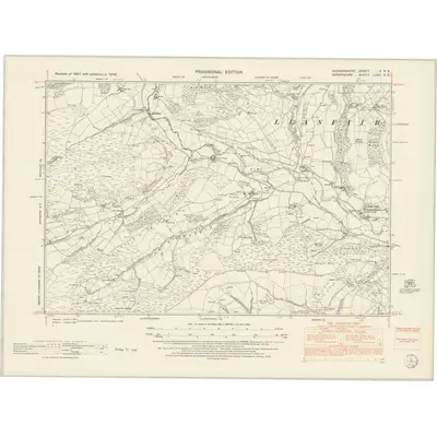 1948 Map of Radnorshire X.NE, 1953 Print
