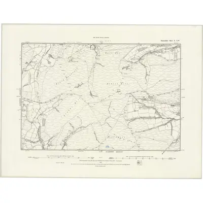 1887 Map of Radnorshire X.NW, 1888 Print
