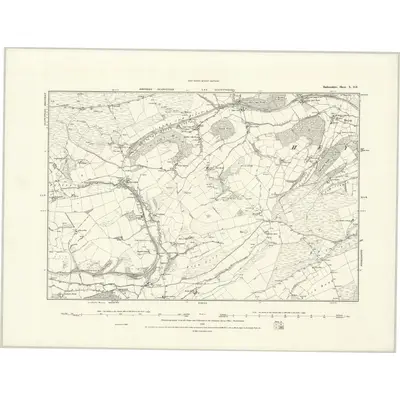 1887 Map of Radnorshire X.SE, 1888 Print