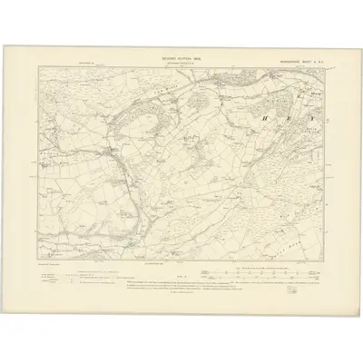 1902 Map of Radnorshire X.SE, 1905 Print