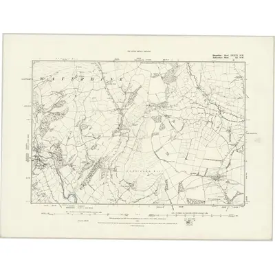1883 Map of Radnorshire XI.NW, 1888 Print