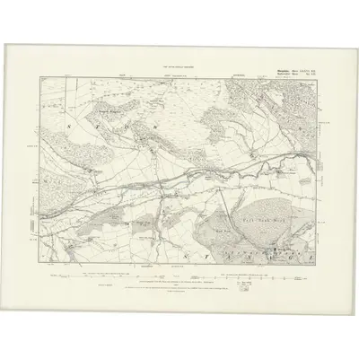 1883 Map of Radnorshire XI.SE, 1889 Print