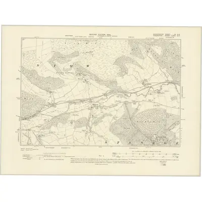 1901 Map of Radnorshire XI.SE, 1904 Print
