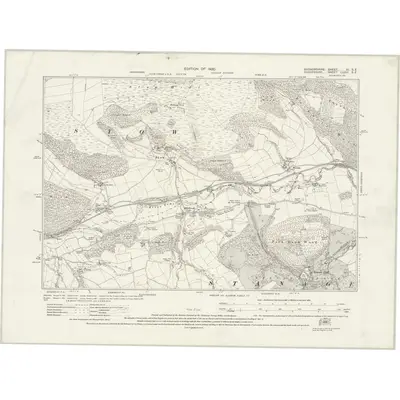 1926 Map of Radnorshire XI.SE, 1930 Print