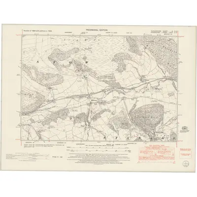 1949 Map of Radnorshire XI.SE, 1953 Print