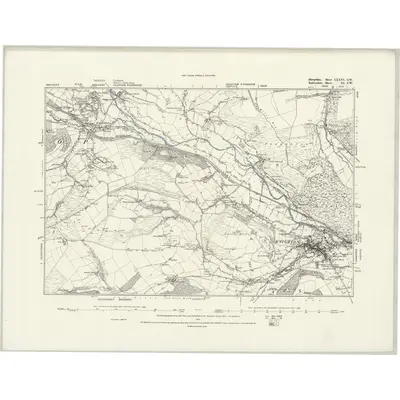 1883 Map of Radnorshire XI.SW, 1888 Print