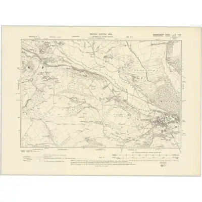 1901 Map of Radnorshire XI.SW, 1904 Print
