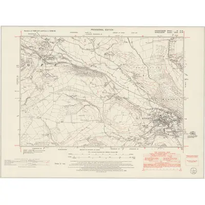 1948 Map of Radnorshire XI.SW, 1953 Print