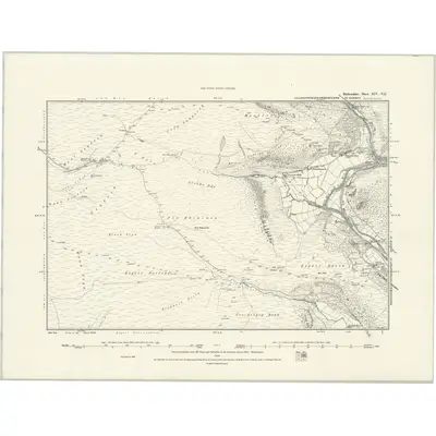 1887 Map of Radnorshire XIV.NE, 1888 Print