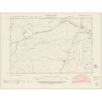 1948 Map of Radnorshire XIV.NW, 1953 Print