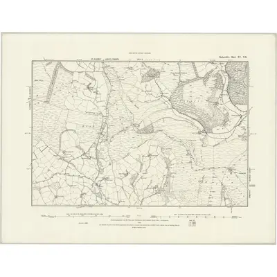 1888 Map of Radnorshire XV.NE
