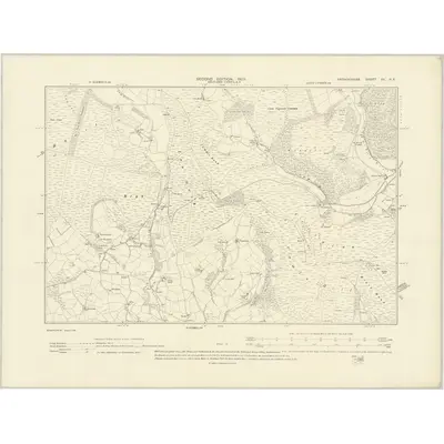 1902 Map of Radnorshire XV.NE, 1903 Print