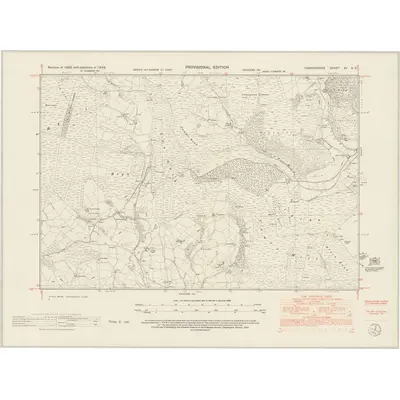 1948 Map of Radnorshire XV.NE, 1953 Print