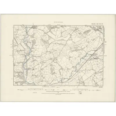 1887 Map of Radnorshire XVI.SE, 1888 Print