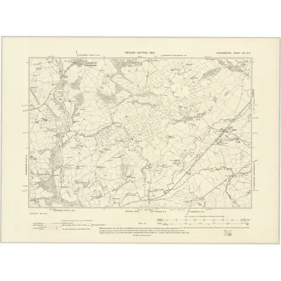 1902 Map of Radnorshire XVI.SE, 1905 Print