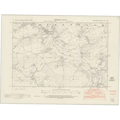 1948 Map of Radnorshire XVII.NE, 1953 Print