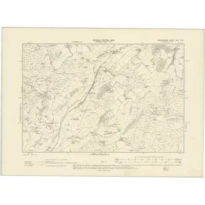 1902 Map of Radnorshire XVII.NW, 1904 Print