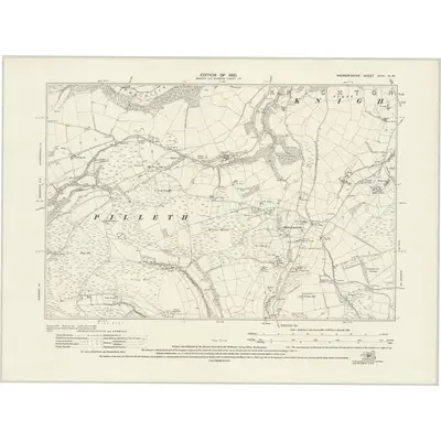 1926 Map of Radnorshire XVIII.NW, 1930 Print