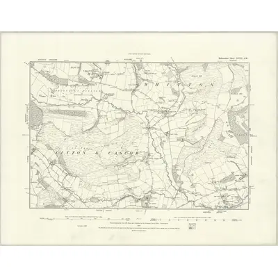 1887 Map of Radnorshire XVIII.SW, 1888 Print
