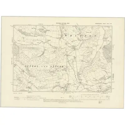 1902 Map of Radnorshire XVIII.SW, 1904 Print