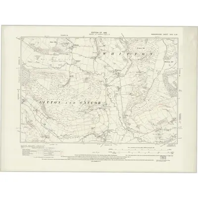 1926 Map of Radnorshire XVIII.SW, 1930 Print