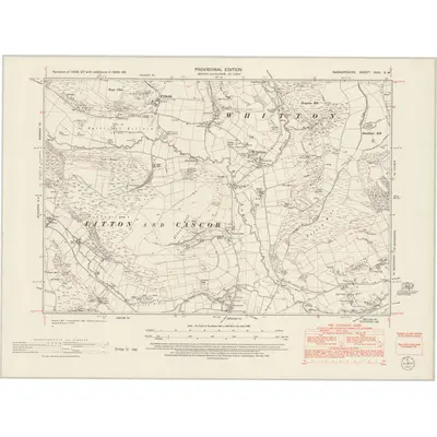 1948 Map of Radnorshire XVIII.SW, 1953 Print