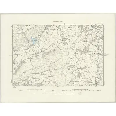 1887 Map of Radnorshire XXII.NE, 1888 Print