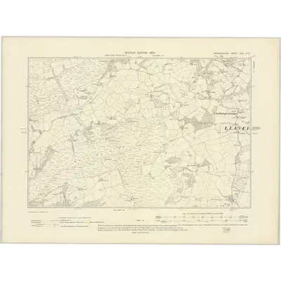 1902 Map of Radnorshire XXII.NE, 1904 Print