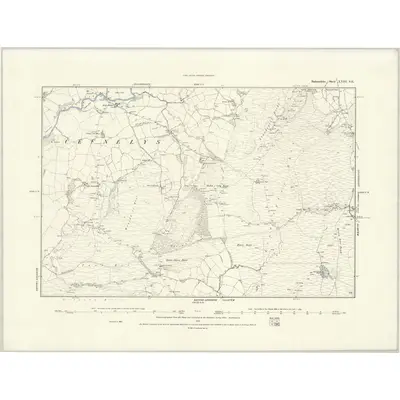 1887 Map of Radnorshire XXIII.SE, 1888 Print