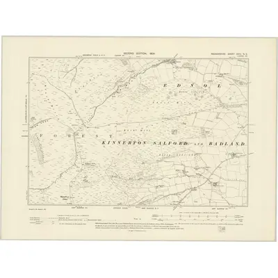 1902 Map of Radnorshire XXIV.NE, 1905 Print