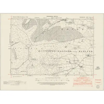 1948 Map of Radnorshire XXIV.NE, 1953 Print