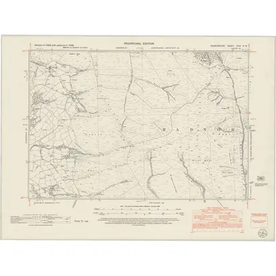 1948 Map of Radnorshire XXIV.NW, 1953 Print