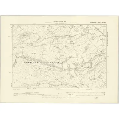 1902 Map of Radnorshire XXIX.NE, 1905 Print