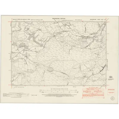 1948 Map of Radnorshire XXIX.NW, 1953 Print