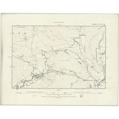 1878 Map of Radnorshire XXIX.SW, 1888 Print