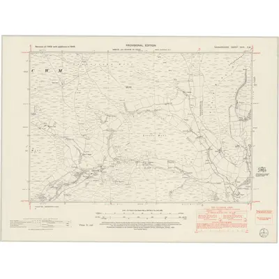 1948 Map of Radnorshire XXIX.SW, 1953 Print