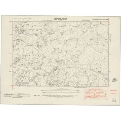 1948 Map of Radnorshire XXVIII.NW, 1953 Print